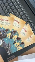 Toeganskaartjes 4 stuks, Ophalen of Verzenden, Nieuw, Beeldje of Poppetje