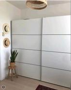 Grote witte kledingkast met schuifdeuren, Huis en Inrichting, Kasten | Kledingkasten, Overige materialen, 200 cm of meer, 150 tot 200 cm