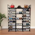 Schoenenrek | 129x31x158 cm | Staal | Opbergrek | Zwart, Info@lendo-online.eu, Nieuw, Lendo Online, Kraaiendonk 14, 5428 NZ, Venhorst, Noord-Brabant, Nederland