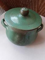 Keramische Stoofpot met Deksel - Groen, Antiek en Kunst, Antiek | Keramiek en Aardewerk, Ophalen