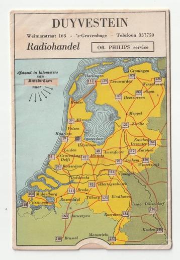 Afstandenkaart Radiohandel Duyvestein Den Haag beschikbaar voor biedingen