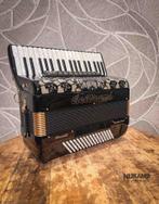 Beltrami Professionale 96 - Musette - Deco, Muziek en Instrumenten, Accordeons, Toetsaccordeon, Zo goed als nieuw, 96-bas, Met riemen