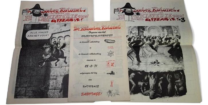 Kabouterbeweging: De Kabouterkolonel, 1971, Verzamelen, Tijdschriften, Kranten en Knipsels, Krant, Nederland, 1960 tot 1980, Ophalen of Verzenden