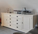 Landelijk dressoir gebroken wit, Huis en Inrichting, Kasten | Dressoirs, Ophalen, Met deur(en), 200 cm of meer, 25 tot 50 cm