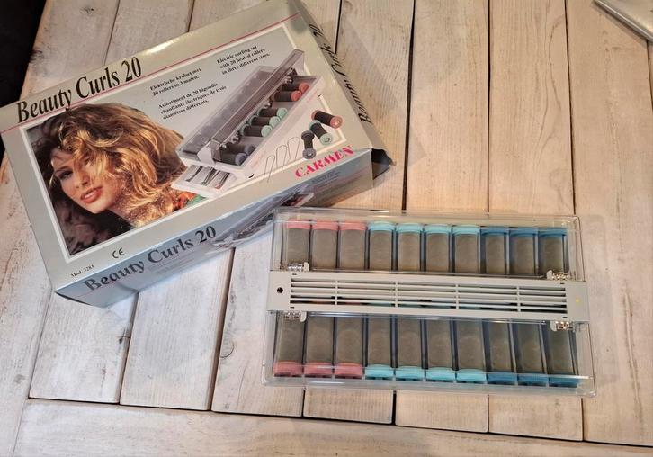 Elektrische krulset Carmen, Sieraden, Tassen en Uiterlijk, Uiterlijk | Haarverzorging, Gebruikt, Krultang of Stijltang, Ophalen of Verzenden