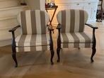 2 compacte fauteuils, Huis en Inrichting, Ophalen, Hout, Klassiek, 75 tot 100 cm