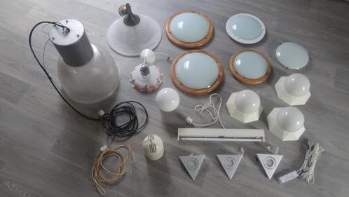 Verschillende Plafonnieres, wandlampen, hanglampen en spots, Huis en Inrichting, Lampen | Plafondlampen, Glas, Metaal, Ophalen of Verzenden
