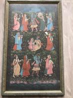 Schilderij antiek Krishna Indiase kunst 19e eeuw, Ophalen of Verzenden