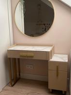 Kaptafel met marmeren blad, Huis en Inrichting, Tafels | Kaptafels, Ophalen, Gebruikt, 100 tot 150 cm, Luxe chique