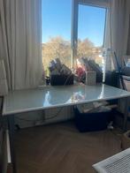 Ikea Glazen eettafel/bureau, Huis en Inrichting, Bureaus, Ophalen, Zo goed als nieuw