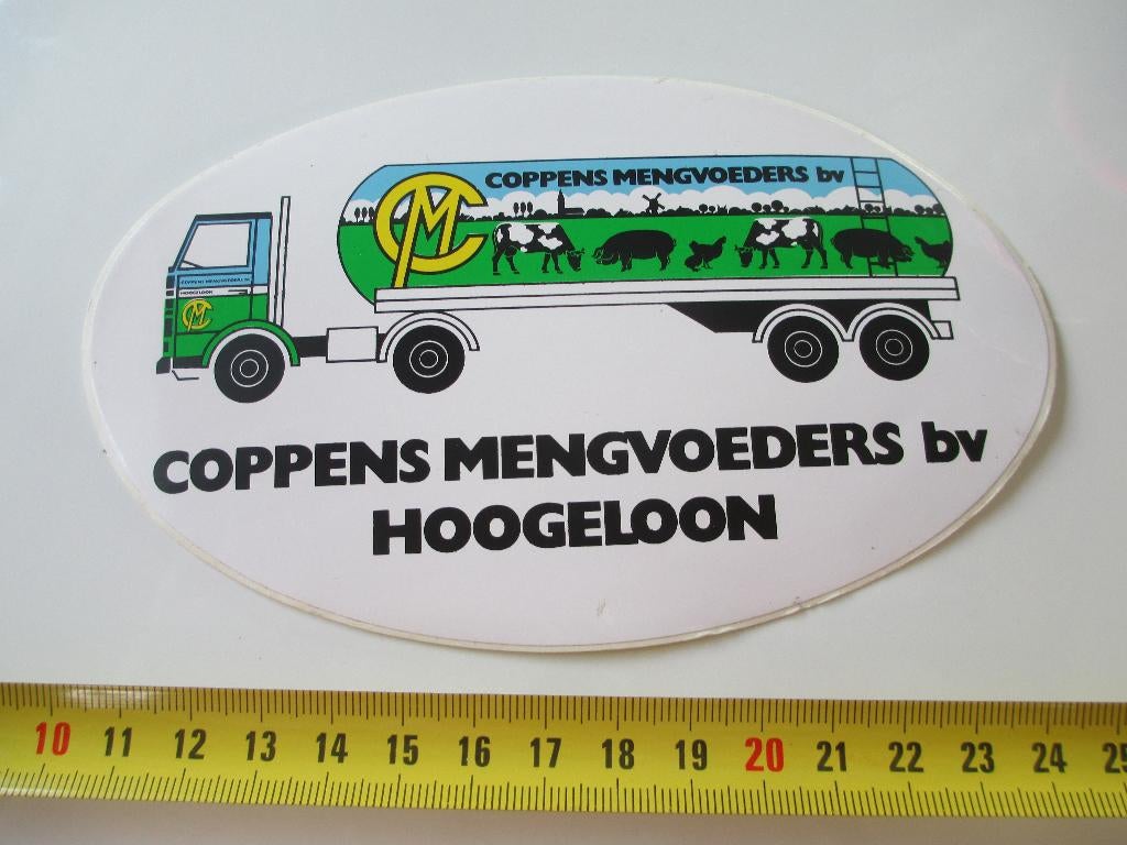 sticker strip truck coppens mengvoeders bv hoogeloon, Ophalen, Zo goed als nieuw