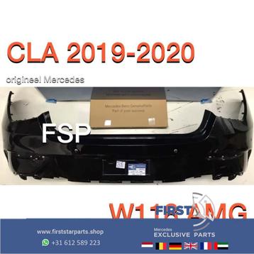 W118 AMG Achterbumper Mercedes CLA Klasse 2019-2023 zwart CL beschikbaar voor biedingen