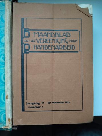Maandblad van de vereeniging voor handenarbeid. 1932-1936 beschikbaar voor biedingen