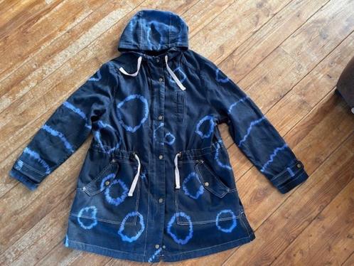 Tie Dye katoenen parka, Kleding | Dames, Jassen | Zomer, Nieuw, Maat 46/48 (XL) of groter, Blauw, Ophalen of Verzenden