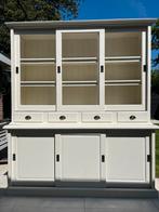 Witte buffetkast van 219cm hoog en 192cm breed (zie tekst), Huis en Inrichting, Kasten | Buffetkasten, Ophalen, Gebruikt, 25 tot 50 cm