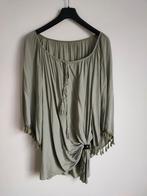 Boho Blouse met Kwastjes, Ophalen, Maat 42/44 (L), Groen, Onbekend