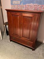 Kersenhouten kast, Ophalen, Met plank(en), Gebruikt, 100 tot 150 cm