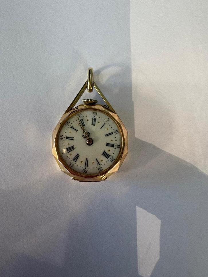 Antiek gouden dames zakhorloge, Antiek en Kunst, Antiek | Klokken, Ophalen of Verzenden