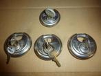 gebruikte hangsloten hangslot diskus abus 4x in 1 koop 15,00, Auto diversen, Aanhangwagen-onderdelen, Ophalen, Gebruikt
