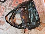Schoudertas / luiertas/ zwart leren tas/ Belle Beau, Ophalen, Zo goed als nieuw, Zwart