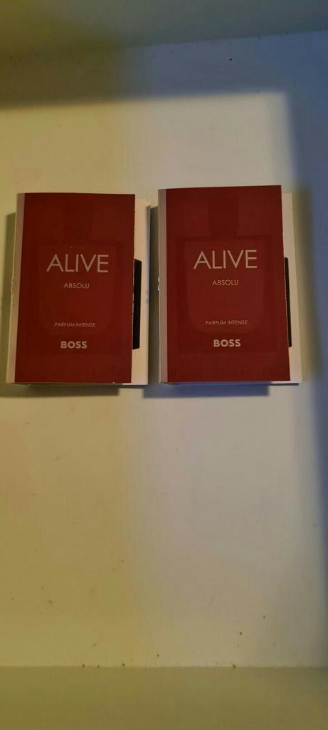 Hugo Boss alive absolu intense eau de parfum 2x1,2ml, Sieraden, Tassen en Uiterlijk, Uiterlijk | Parfum, Nieuw, Ophalen of Verzenden