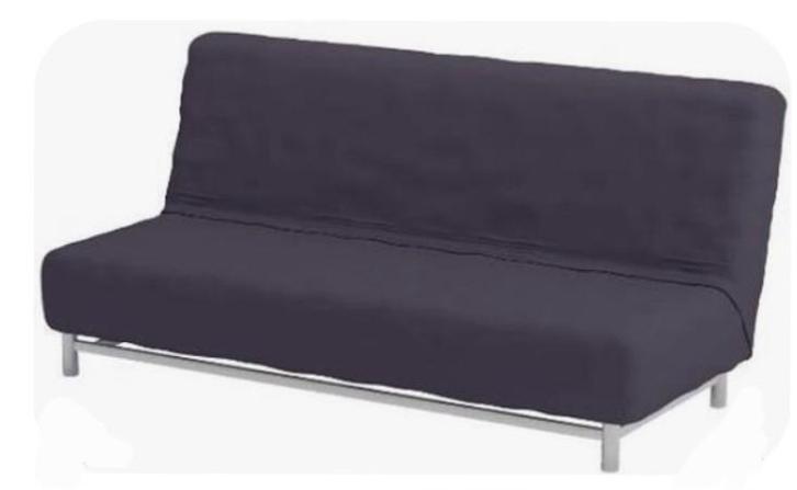 Ikea Beddinge, donkergrijze Slaapbank MET opbergbak, Huis en Inrichting, Banken | Sofa's en Chaises Longues, Zo goed als nieuw