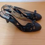 Retro Bettie Page Zwarte Slingback Pumps Maat US 9 (40], Bettie Page, Verzenden, Nieuw, Zwart