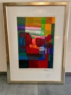 Ton Schulten - Zeefdruk EA op papier Herfst II - Ingelijst, Ophalen of Verzenden