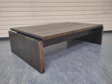 Vintage Leolux houten salontafel design Harry de Groot tafel beschikbaar voor biedingen
