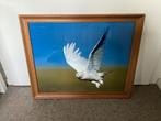 Plaat van witte uil (Hedwig), Ophalen, Zo goed als nieuw, Hout, Minder dan 50 cm