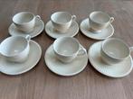 6 mooie Wedgwood Edme kop & schotels, Ophalen of Verzenden, Zo goed als nieuw, Wedgwood, Kop(pen) en/of Schotel(s)