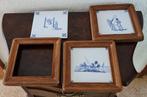 Set van 3 Delftsblauwe tegeltjes, Huis en Inrichting, Woonaccessoires | Overige, Ophalen of Verzenden, Gebruikt