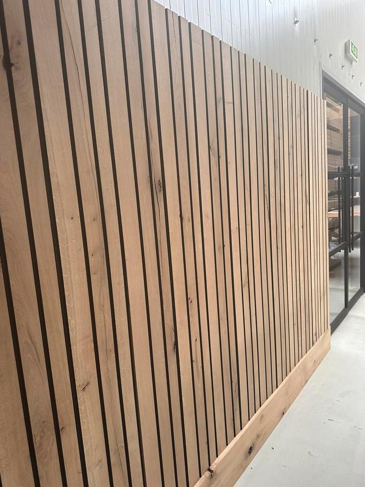 Massief Eiken Wandbekleding, Doe-het-zelf en Verbouw, Hout en Planken, Nieuw, Plank, Eiken, 200 tot 250 cm, Minder dan 25 mm, Ophalen