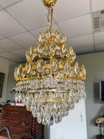 Vintage Palwa kristallen kroonluchter, Huis en Inrichting, Lampen | Kroonluchters, Ophalen of Verzenden, Zo goed als nieuw, Glas