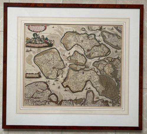 Nicolaas Visscher - Comitatus Zelandiae, Antiek en Kunst, Kunst | Etsen en Gravures, Ophalen of Verzenden