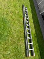 Ladder 2x12 treden 300cm max 6 meter, Ophalen, Zo goed als nieuw, Ladder, Opvouwbaar of Inschuifbaar