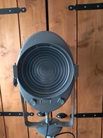 Vintage A.E Cremer theaterlamp op organiek statief, Ophalen, Zo goed als nieuw, Glas, Industrieel