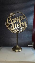 Carpe Diem metaal decoratie, Ophalen of Verzenden, Zo goed als nieuw