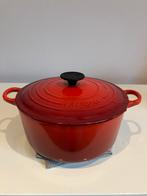 Le Creuset 24, Huis en Inrichting, Keuken | Potten en Pannen, Ophalen of Verzenden, Zo goed als nieuw, Gietijzer, Koekenpan of Braadpan
