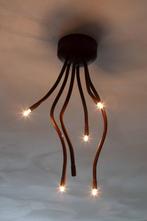 Plafonlamp met 6 kleine lichtpunten, Ophalen, Gebruikt, Glas