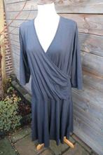 Overslagjurk donkerblauw Edgar Vos mt M Vaste prijs, Maat 38/40 (M), Blauw, Zo goed als nieuw, Knielengte