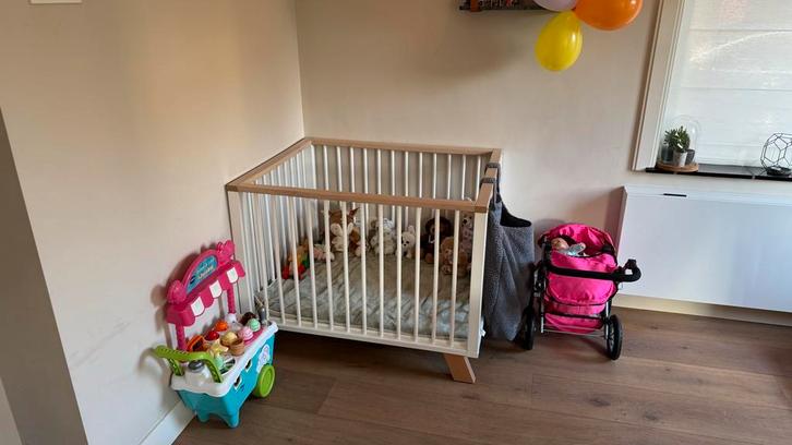 Bopita Box Lisa + Koeka boxkleed & Jollein boxzak, Kinderen en Baby's, Boxen, Zo goed als nieuw, Rechthoekig, In hoogte verstelbaar