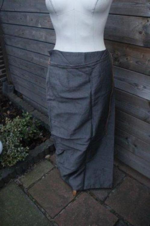 Wikkelrok grijs Annette Görtz mt 42 Vaste prijs, Kleding | Dames, Rokken, Zo goed als nieuw, Maat 42/44 (L), Grijs, Onder de knie