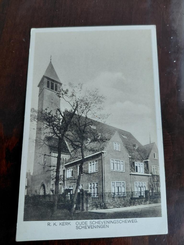SCHEVENINGEN  R. K. KERK  OUDE SCHEVENINGSCHEWEG, Ophalen of Verzenden, 1920 tot 1940, Ongelopen, Zuid-Holland