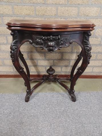 Antieke sidetable / speeltafel – eind 1800, begin 1900 beschikbaar voor biedingen