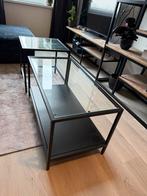 Glazen Bijzettafels - Verschuifbaar, Huis en Inrichting, Tafels | Salontafels, Vierkant, Ophalen of Verzenden, Minder dan 50 cm