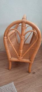 Krabtenbak- lectuurbak- tijdschriftenmand rotan vintage, Ophalen of Verzenden, Zo goed als nieuw