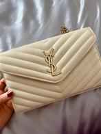 Yves Saint Laurent Envelope tas - crème / goud, Ophalen of Verzenden, Gebruikt, Beige