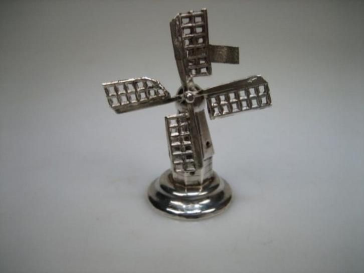 Zeldzame Antieke Mini Zilveren molen ca.1925, Antiek en Kunst, Antiek | Goud en Zilver, Zilver, Verzenden