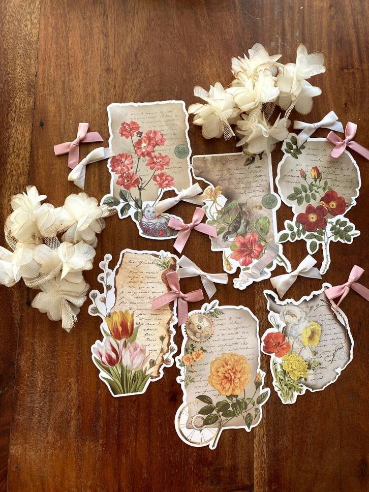 Brocante junkjournaal set 2, Hobby en Vrije tijd, Scrapbooking, Nieuw, Versiering of Embellishment, Overige merken, Ophalen of Verzenden